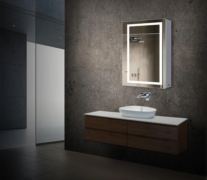How a Lighted Mirror Medicine Cabinet Solves Two Bathroom Problems at Once